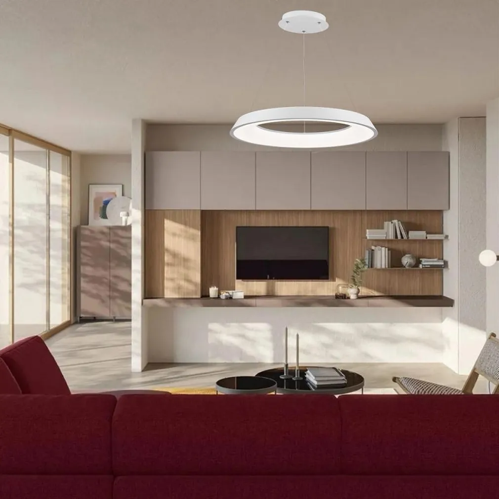 LAMPADARIO LED 43W TRE COLORAZIONI LUCE LAMPADA DA SOFFITTO ULTRA MODERNO A71-3C