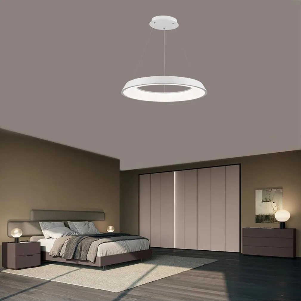 LAMPADARIO LED 43W TRE COLORAZIONI LUCE LAMPADA DA SOFFITTO ULTRA MODERNO A71-3C