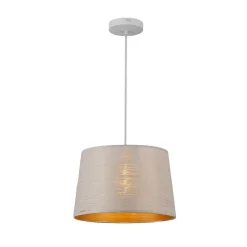 LAMPADARIO MINIMAL A SOSPENSIONE IN METALLO OPACO CON INTERNO RAMATO ATTACCO E27 IP20 A73