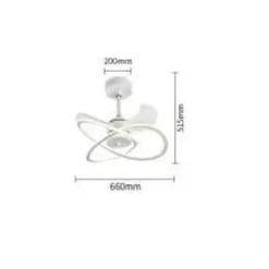 LAMPADARIO MODERNO LED AD INTRECCIO CON VENTILATORE A SOFFITTO DIMMERABILE 60005