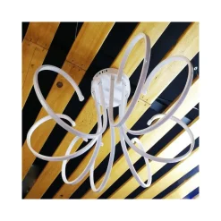 LAMPADARIO NEON LUCE LED BIANCO CALDO 3000K SOFFITTO SOSPENSIONE PENDENTE