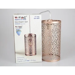 LAMPADARIO PENDENTE A SOSPENSIONE IN METALLO ORO CHAMPAGNE STILE ELEGANTE 7131