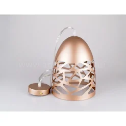 LAMPADARIO PENDENTE A SOSPENSIONE COLORE ORO CHAMPAGNE STILE ELEGANTE VT-7200