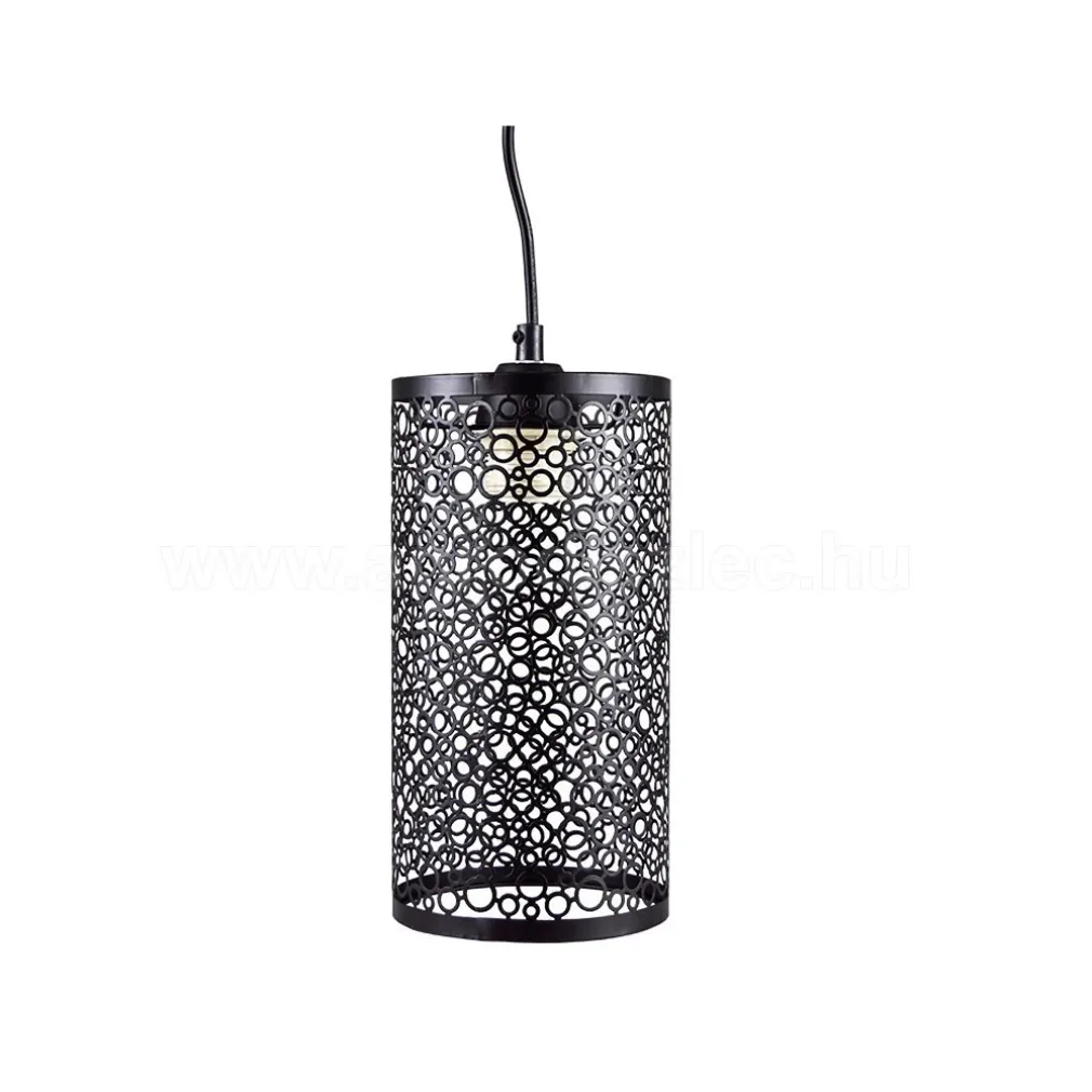 LAMPADARIO PENDENTE A SOSPENSIONE IN METALLO NERO MATTO STILE ELEGANTE VT-7131