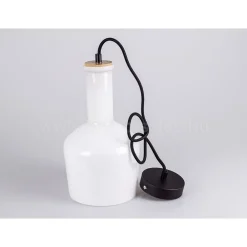 LAMPADARIO PENDENTE LAMPADA A SOSPENSIONE IN LEGNO E VETRO CHIARO MODERNO 7177