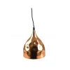 LAMPADARIO PENDENTE LAMPADA A SOSPENSIONE IN METALLO CONO ORO ROSA RAME VT-8170