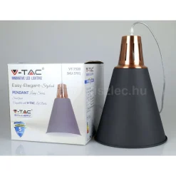 LAMPADARIO PENDENTE LAMPADA A SOSPENSIONE COLORE NERO SABBIA ALLUMINIO VT-7520