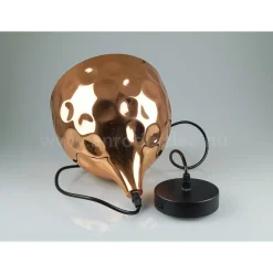 LAMPADARIO PENDENTE LAMPADA A SOSPENSIONE IN METALLO CONO ORO ROSA RAME VT-8230