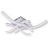 LAMPADARIO PLAFONIERA LED MODERNO A SOFFITTO 35 WATT 4 BRACCI ONDULATI CCT 3IN1 C05-3C