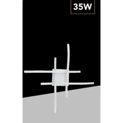 LAMPADARIO PLAFONIERA LED MODERNO A SOFFITTO 35 WATT 4 BRACCI ONDULATI CCT 3IN1 C05-3C