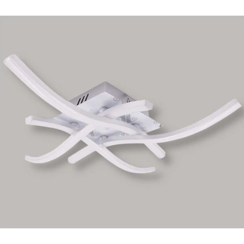 LAMPADARIO PLAFONIERA LED MODERNO A SOFFITTO 35 WATT 4 BRACCI ONDULATI CCT 3IN1 C05-3C