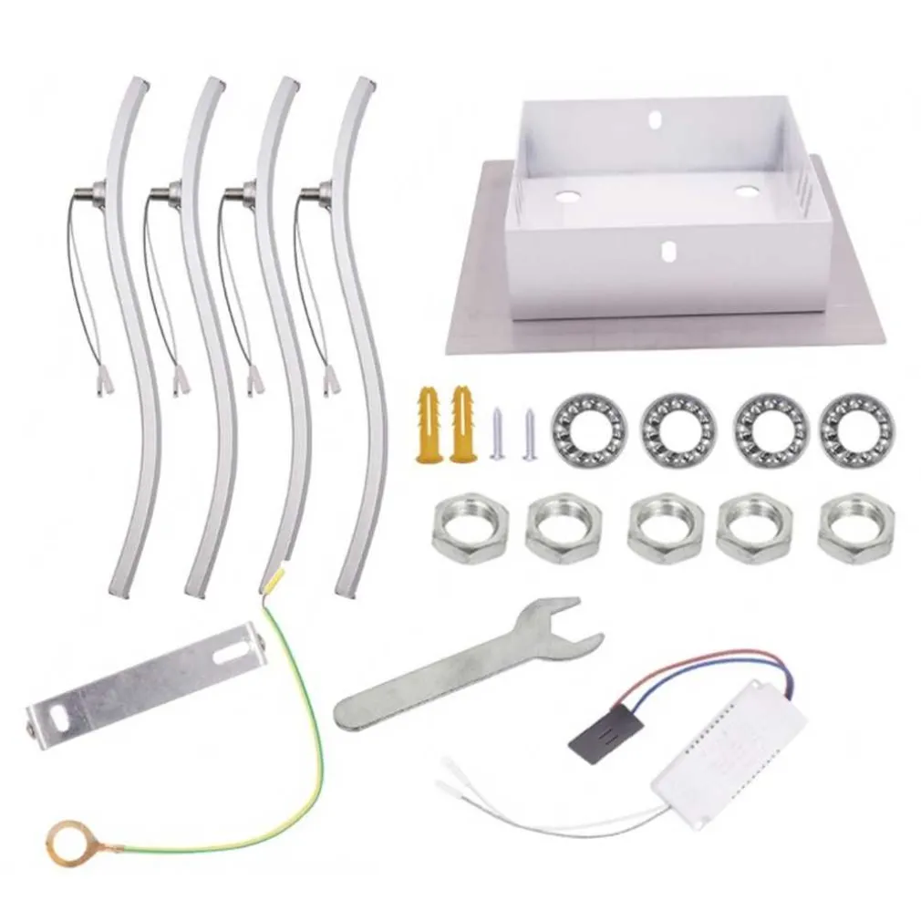 LAMPADARIO PLAFONIERA LED MODERNO A SOFFITTO 35 WATT 4 BRACCI ONDULATI CCT 3IN1 C05-3C