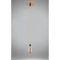 LAMPADARIO PORTALAMPADA A SOSPENSIONE PER LAMPADINE E27 PENDENTE 2 METRI E27-2M