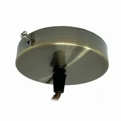 LAMPADARIO PORTALAMPADA A SOSPENSIONE VINTAGE BRONZO PER LAMPADINE E27 2MT E27-2M-V