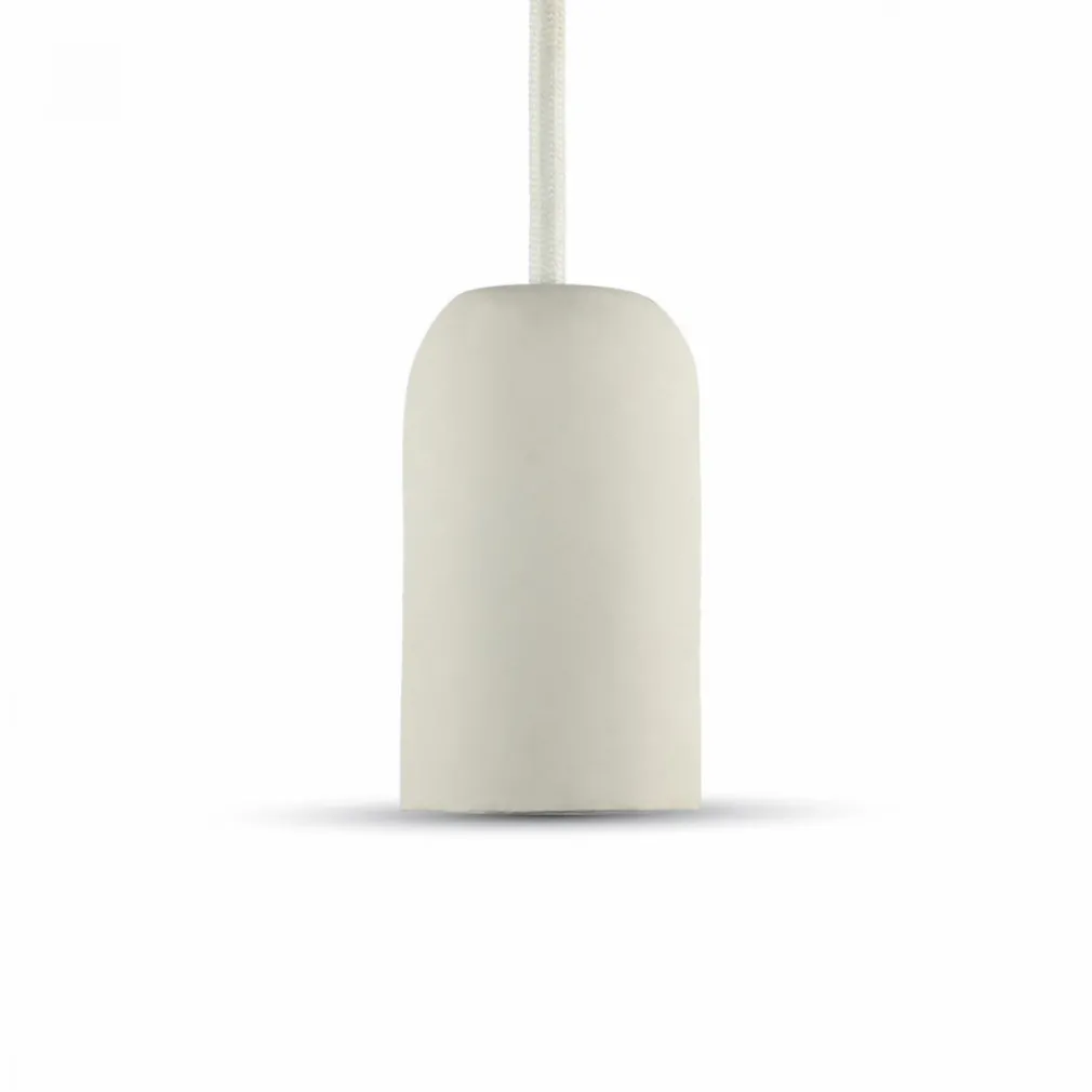 LAMPADARIO PORTALAMPADA PENDENTE LAMPADA A SOSPENSIONE COLORE BIANCO VT-7668