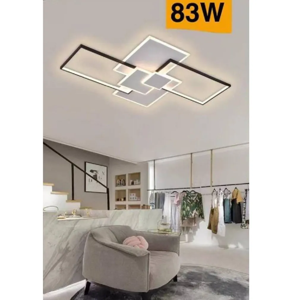 LAMPADARIO SOFFITTO LED 83 W PLAFONIERA TRE COLORAZIONE MODERNA BLUETOOTH C67-3C