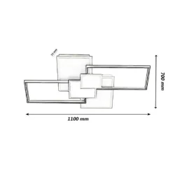 LAMPADARIO SOFFITTO LED 83 W PLAFONIERA TRE COLORAZIONE MODERNA BLUETOOTH C67-3C
