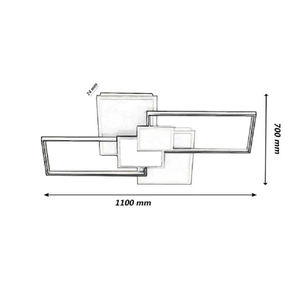 LAMPADARIO SOFFITTO LED 83 W PLAFONIERA TRE COLORAZIONE MODERNA BLUETOOTH C67-3C