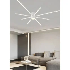 LAMPADARIO SOFFITTO LED 43W PLAFONIERA MODERNA BIANCO LUCE 6500K 3000K 4000K PN-27B