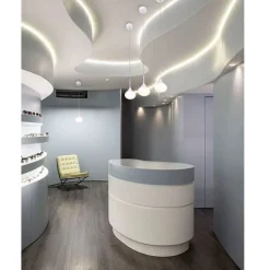 LAMPADARIO SOFFITTO SOSPENSIONE LED 3 TONI DI LUCE DESIGN GOCCIA IN METALLO B36