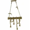 LAMPADARIO SOSPENSIONE CON CORDA IN CANAPA 4 PORTALAMPADA E27 STILE COUNTRY B23