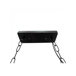 LAMPADARIO SOSPENSIONE DESIGN GUITAR IN LEGNO FORMA CHITARRA 6 ATTACCHI E27 A53