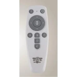 LAMPADARIO SOSPENSIONE LED 60 W 2 CERCHI ANELLI CRISTALLO TELECOMANDO BIANCO 31951