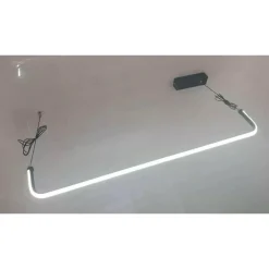 LAMPADARIO SOSPENSIONE 21W LINEARE ORIZZONTALE MINIMAL MODERNO NERO LUCE LED 50445