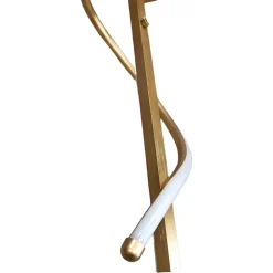 LAMPADARIO SOSPESO LED 65W ORO SPIRALE ONDULATO VORTICE ORIZZONTALE LUCE 3000K-6500K 01158