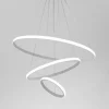 LAMPADARIO SOSPESO LED 100W 3 CERCHI PENDENTE ANELLI BIANCO LUCE 6500K MODERNO 50309