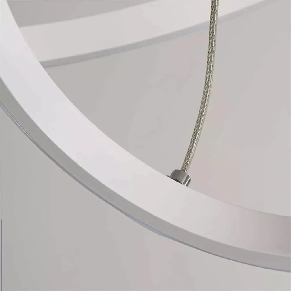 LAMPADARIO SOSPESO LED 100W 3 CERCHI PENDENTE ANELLI BIANCO LUCE 6500K MODERNO 50309