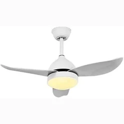 LAMPADARIO VENTILATORE SOFFITTO PLAFONIERA MODERNA LED 3 PALE DIMMERABILE 60001