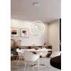 LAMPADARIO 53W LED MODERNO BIANCO A SOSPENSIONE CON UCCELLO LUCE NATURALE A51-BN
