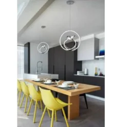 LAMPADARIO 53W LED MODERNO LAMPADA A SOSPENSIONE CON UCCELLO LUMINOSO 6500K A51