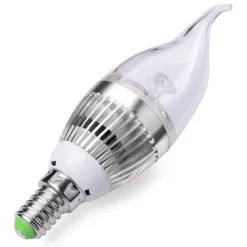 LAMPADINA A CANDELA COLPO DI VENTO DA 3W ATTACCO E14 BULBO PICCOLO LUCE CALDA