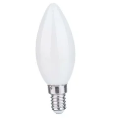 LAMPADINA A LED FILAMENTO OPACA 4 W E14 LUCE FREDDA CALDA NATURALE CANDELA C35B