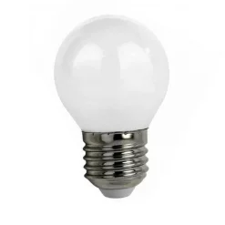 LAMPADINA A LED FILAMENTO OPACA 4 W E27 LUCE FREDDA CALDA NATURALE SFERA G45AB