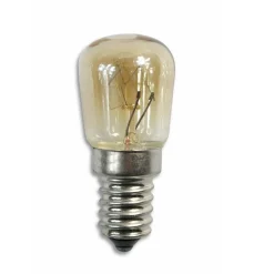 LAMPADINA ALOGENA 25 WATT FORNO E CAPPA E14 LUCE CALDA 2700K MAX 300°C E14-08