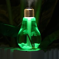 LAMPADINA DIFFUSORE UMIDIFICATORE PER AMBIENTI LED RGB AROMATERAPIA CROMOTERAPIA