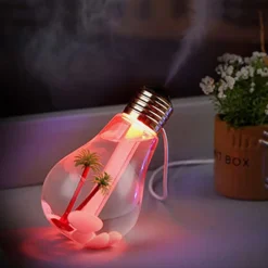 LAMPADINA DIFFUSORE UMIDIFICATORE PER AMBIENTI LED RGB AROMATERAPIA CROMOTERAPIA
