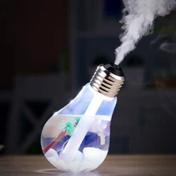 LAMPADINA DIFFUSORE UMIDIFICATORE PER AMBIENTI LED RGB AROMATERAPIA CROMOTERAPIA