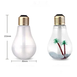 LAMPADINA DIFFUSORE UMIDIFICATORE PER AMBIENTI LED RGB AROMATERAPIA CROMOTERAPIA