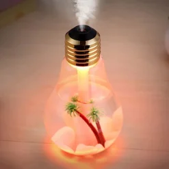 LAMPADINA DIFFUSORE UMIDIFICATORE PER AMBIENTI LED RGB AROMATERAPIA CROMOTERAPIA