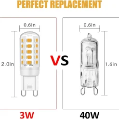 LAMPADINA FARETTO 3.5W LED 40 SMD 2835 ATTACCO G9 LUCE BIANCA FREDDA CALDA 220V