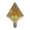 LAMPADINA FILAMENTO PRISMA AMBRA E27 4WATT STILE VINTAGE RETRO DECORATIVA TRI-OC