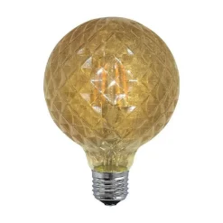 LAMPADINA FILAMENTO SFERA AMBRA E27 4W STILE VINTAGE RETRO LUCE DECORATIVA TD-OC