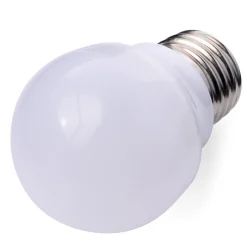 LAMPADINA GLOBETTO A LED DA 3W CON COPERTURA BIANCO LATTE A LUCE CALDA SET 10PZ