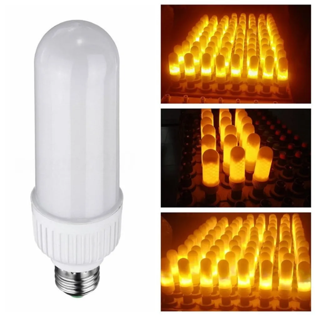 LAMPADINA LAMPADA A LED BULB EFFETTO FIAMMA FUOCO MOVIMENTO ATTACCO E27 5W WATT