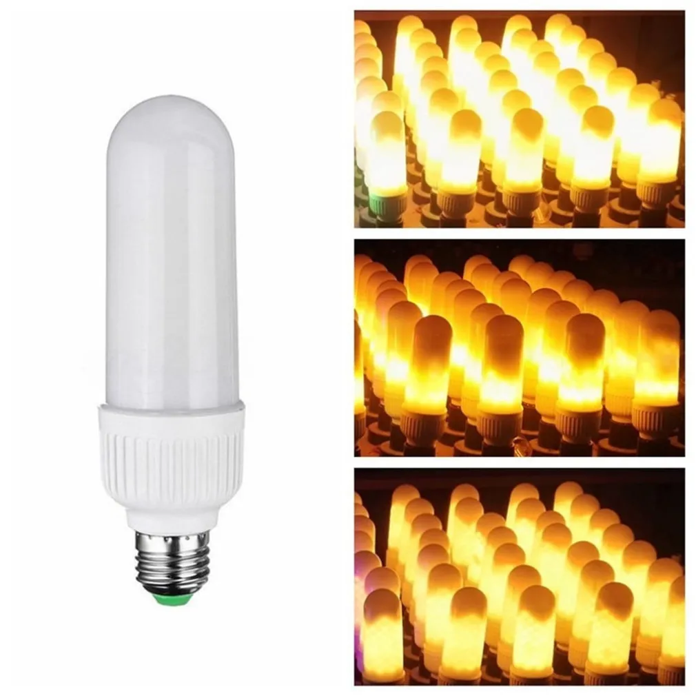 LAMPADINA LAMPADA A LED BULB EFFETTO FIAMMA FUOCO MOVIMENTO ATTACCO E27 5W WATT