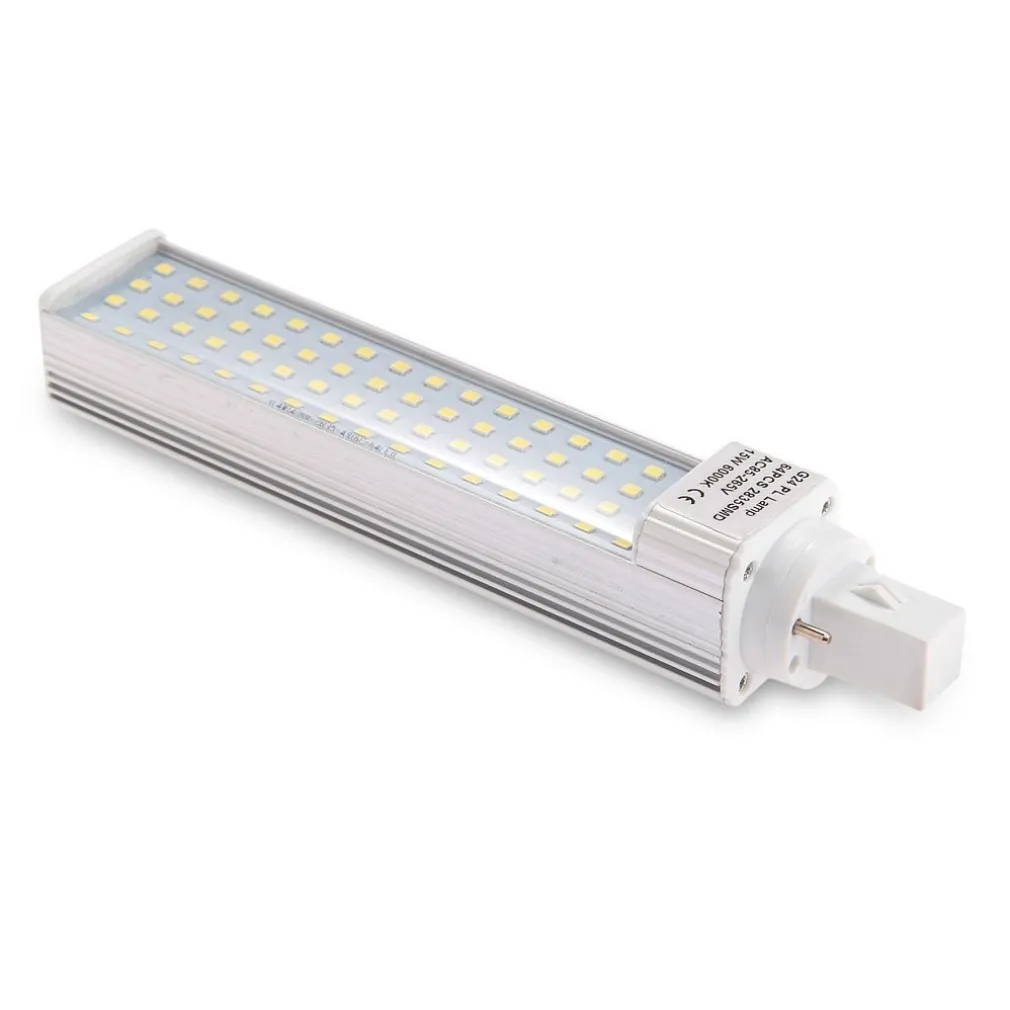 Lampadina Lampada Faretto G24 PL 15W 220V 60 Led Luce Bianco Freddo Caldo